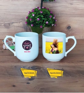 Love Yourself Kupa Bardak Oval Fotoğraflı Motto