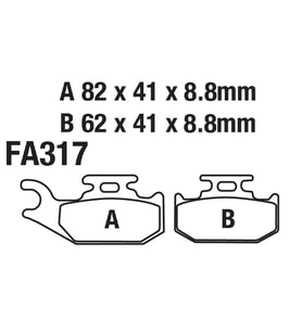 Suzukı Arka Fren Dısk Balatası Fa317 Atv Cf Moto 550 Uyumlu Lt-A 500 Bombardıe Can-Am Cannondale Jo