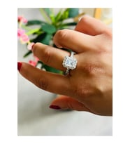 AYARLANABİLİR GÜMÜŞ RENK BAGET TAŞLI YÜZÜK ACR0138