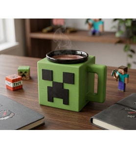 DÜKKAN DESİGN MİNECRAFT CREEPER SERAMİK KUPA