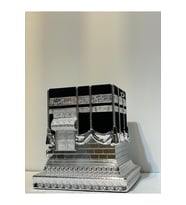 Üç Boyutlu Kabe Maketi Gümüş Renkli, Detaylı ve Şık Tasarım