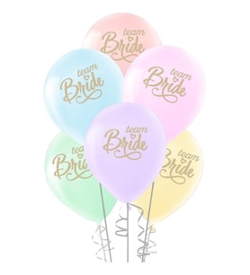 Team Bride Baskılı Makaron Balon – 25 Adet