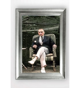 Gümüş Çerçeveli Atatürk Tablo cv1009