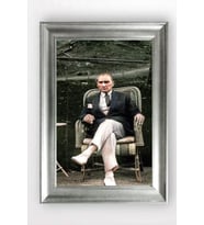 Gümüş Çerçeveli Atatürk Tablo cv1009