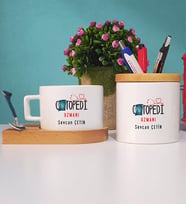 Ortapedi Uzmanı Kupa Bardak Kısa ve Kalemlik