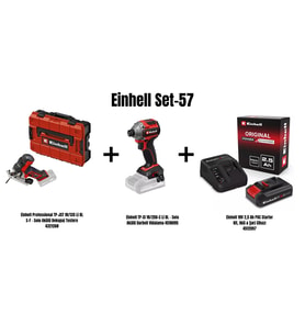 Einhell Set-57(18/135 Akülü Dekupaj Testere+18/250Akülü Darbeli Vidalama+2,5 Ah Akü Şarj Cihazı)