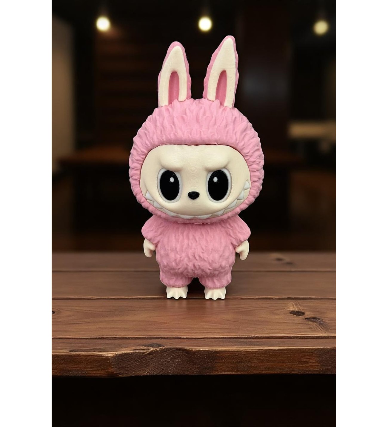 Labubu POPMART Ad Roller フィギュア ピンク Labubu Figür - Pembe Labubu 13 Cm