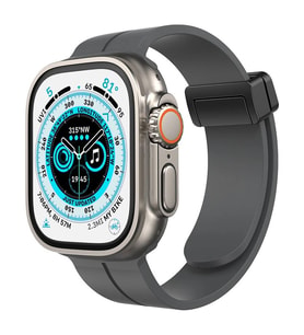 Apple Watch 38mm Kr412 Elegance Stylısh Kordon (SAAT DEĞİLDİR) - Füme