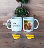 Sevgiliye Hediye Kupa Bardak Beyaz Fotoğraflı