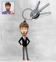 Kişiye Özel Karikatür Tasarım Anahtarlık 97315