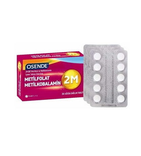Osende 2M Metilkobalamin MetilFolat 30 Tablet ODT