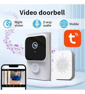KABLOSUZ WİFİ KAPI ZİLİ (CEP TELEFON İLE UZAKTAN İZLEME + ÇİFT YÖNLÜ SES)