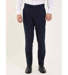 Lacivert Erkek Regular Fit Düz Klasik Pantolon