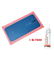 Tkgz Huawei Uyumlu MATE 20 Lite Arka Kapak ( LENSLİ CAM ) (B-7000) MAVİ