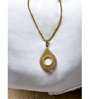 Hürrem Çeyrek Altın Çerçeveli Kolye (Altın Kaplama)