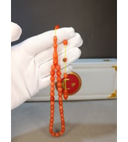 SIKMA KEHRİBAR TESBİH TURUNCU RENK