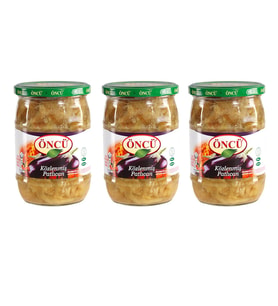 Oncu Kozlenmıs Patlıcan 650 gr x 3 Adet