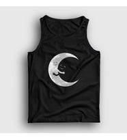 Presmono Unisex Siyah Hugging Moon Space Uzay Atlet 282528tt