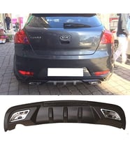 Kia Ceed Difüzör Difizör Siyah + Kare Egzoz Görünüm C Tip 2008 - 2012