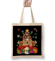 Funny Shih Tzu Christmas Tree Decor Gift Bez Çanta Uzun Saplı