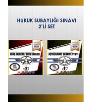Hukuk Subaylığı Sınavına Hazırlık Kitabı 2’li Set