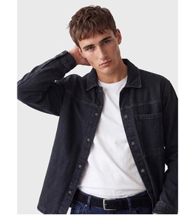 LCW Jeans İndigo Relax Fit Erkek Jean Gömlek