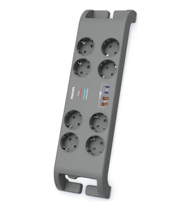 PHILIPS SPN8180GA/62 8 Soket Akım Korumalı Priz 2400 Joules 2Mt Kablo 2xUsb-C PD 20W Hızlı Şarj 2xUs
