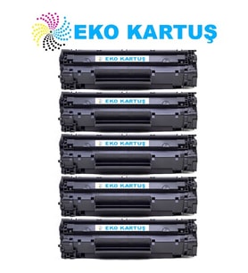 Eko Kartuş Hp Laserjet Pro Mfp M125NW Ekonomik Avantajlı 5’li Paket 83A Muadil Toner (Siyah)