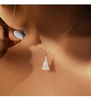 Meditasyon Buda Sembol Heykel Kolye 925K Gümüş