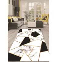 Dijital Kaymaz Taban Yıkanabilir Modern Renkli Salon Halısı Mutfak Halısı Yolluk ND-HT-688 (Çok Renkli)