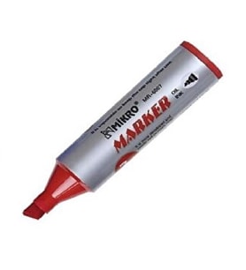 Permanent Markör Marker Kesik Uçlu Koli Kalemi Kırmızı 7 mm Mr-6010 1 Adet