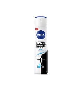 NIVEA Invisible Pure Black & White Kadın Deodorant Sprey 150 ml