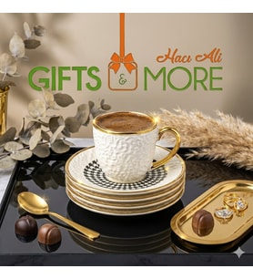 100CC 6LI FİNCAN KABARTMA GOLD