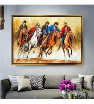 Altın Çerçeveli dekoratif tablo l434 (Gold)