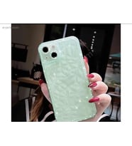 Moda Trendi Elmas TPU Telefon Koruma Yumuşak Kılıf IPhone 13 pro Anti Drop Telefon Kılıfı (Yeşil)
