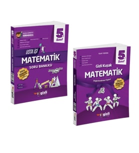 GİZLİ YAYINLARI 5.SINIF MATEMATİK USTA İŞİ SORU BANKASI - MATEMATİK GİZLİ KUŞAK DEĞERLENDİRME FÖYLER