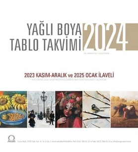 Yağlı Boya Tablo Takvimi 2024 Duvar Takvimi