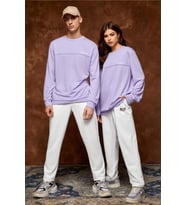 Erkek Regular Fit Büyük Brrooklyn Baskılı İnce Eşofman Altı SPR25EA02 (Ekru)