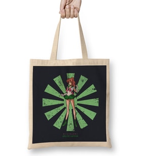 Sailor Moon Jupiter Retro Japanese Bez Çanta Uzun Saplı