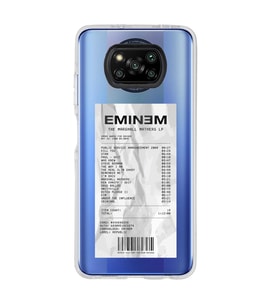 Poco X3 Pro / X3 NFC Uyumlu Eminem Tasarımlı Şeffaf Telefon Kılıfı