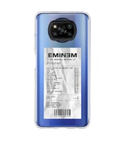 Poco X3 Pro / X3 NFC Uyumlu Eminem Tasarımlı Şeffaf Telefon Kılıfı