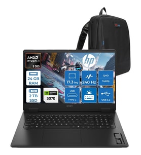 HP Omen Amd Ryzen Aı 9 365 24GB 2tb SSD 8GB/RTX5070 17.3" Qhd (2560X1440) 3ms IPS 240Hz Windows 11 Home Taşınabilir Oyun Bilgisayarı CD5N0EAH07 + Zettaçanta