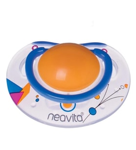 Neavita Ortodontik Emzik Desenli (3 Ay+) Turuncu