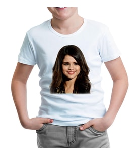 Selena Gomez - Stars Beyaz Çocuk Tshirt
