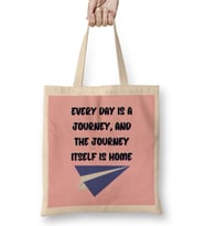 Funny Travel Gift design lover-Trippin Wanderlust Journey Adventurer Vacation Bez Çanta Uzun Saplı