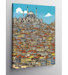 Kanvas Tablo enler'De İstanbul