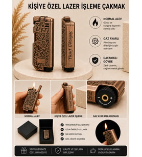 HKY İSME ÖZEL LUX GAZLI ÇAKMAK