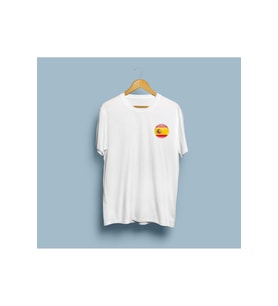 Oversize İspanya / Spain Cep tasarım unisex T-shirt