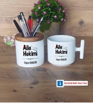 Aile Hekimi Kalemlik, Kupa Bardak T Kişiye Özel Hediye (Model 1)