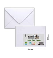 Zarf 13x18 Davetiye Zarfı Beyaz 250'li 1 Paket Artlantis Beyaz Davetiye Zarfı 13*18 250 li 1 Paket